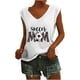 thumbnail image 1 of Camisetas sin mangas con cuello en V de verano para mujer, camisetas de manga corta con estampado de elementos de béisbol Retro OAVQHLG3B Store  lin121212, 1 of 4