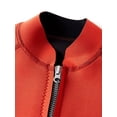 thumbnail image 3 of inhzoy Thermal Wetsuit Jacket for Men Neoprene Long Sleeve Swim Top Scuba Kayaking Cold Water Red L, 3 of 7