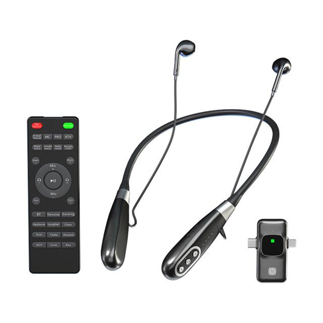 Micrófono de auricular de para el cuello Cancelación de ruido portátil Cancele de sonido incorporado para juegos Reuniones de transmisión en