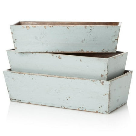 Antique Revival Rectangular Planter Box (Set of 3)