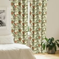 thumbnail image 2 of Ambesonne Leaf Curtains, Romantic Aloha Vintage, Pair of 28"x84", Multicolor, 2 of 5