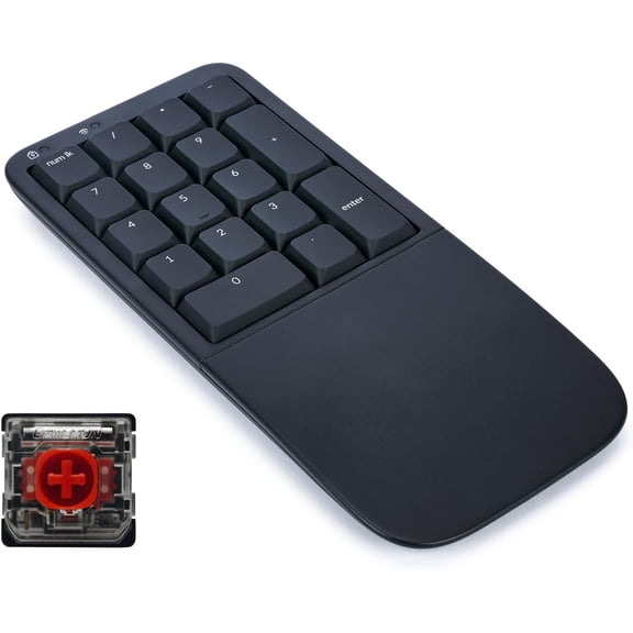 KINESIS Mechanical Keypad LP Numeric 10-Key for Mac & PC, Wired & Wireless Mode
