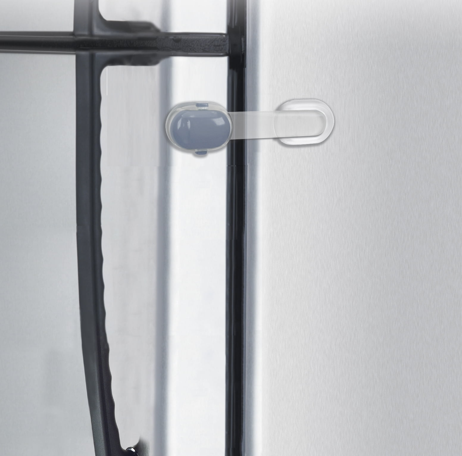 1 Set Refrigerator Child Cabinet Drawer Safety Fridge Door Lock Black or White 