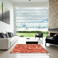 thumbnail image 6 of Ahgly Company Indoor Rectangle Patterned Neon Red Area Rugs, 3' x 5', 6 of 6
