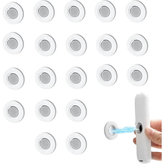 Magnetic Remote Control Holder Wall Mount,10 Pack TV Remote Control Holder for Fan/Air Conditioner,Self-Adhesive Bedside Storage Caddy For TV Backside/Bedroom/Office/RV Home Organizer (20PCS)