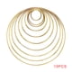 thumbnail image 3 of Cateissary 10 unidades/juego de anillos de atrapasueños dorados de diferentes tamaños, aros de macramé artesanales, aro artesanal DIY, accesorios de Kits de decoración para fiestas Cateissary HA1526-00B, 3 of 6