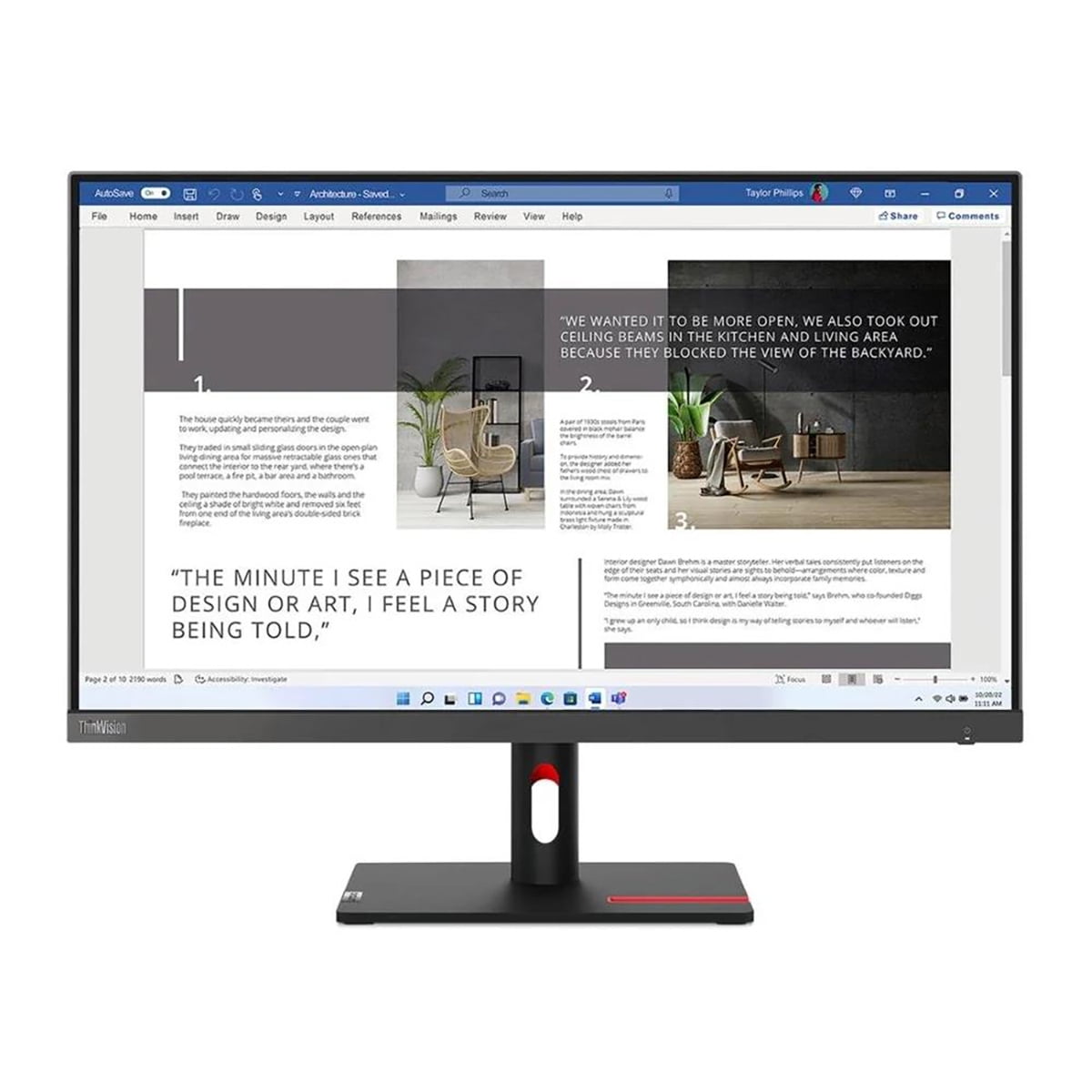 Lenovo ThinkVision P24h-30 23.8