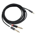 thumbnail image 2 of 3.5mm 1/8 Inch TRS To 6.35mm 1/4 Inch TS Mono Stereo Y-Cable Splitter Cord,Vsgery,black, 2 of 9