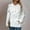 White, variant on ZOELNIC Women's Hoodies Lace Long Sleeve Drawstring Pullover with Pockets, Loose Fall Sweatshirt, S