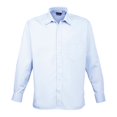 thumbnail image 1 of Premier - Camisa de Popelina de Manga Larga para Hombre (Azul Claro), 1 of 1