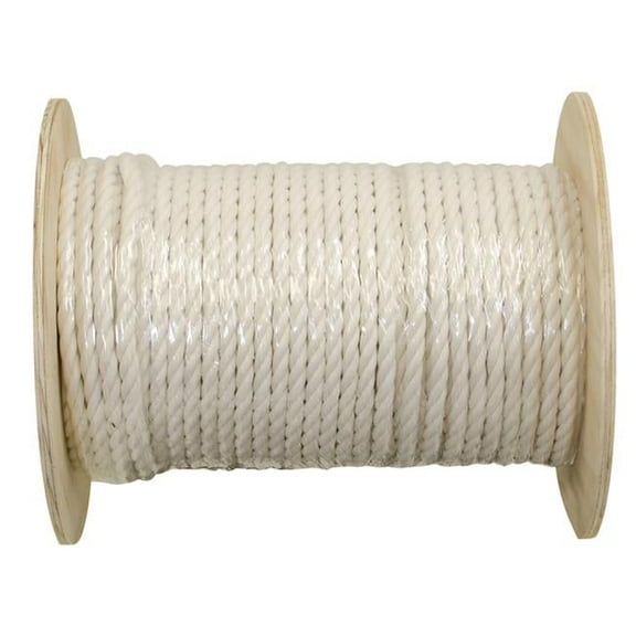 0.5 in. x 200 ft. Twisted Cotton Rope, Natural