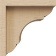 thumbnail image 3 of 4"W x 4"D x 4"H Wide Bryant Rough Cedar Woodgrain TimberThane Corbel, Primed Tan, 3 of 6