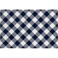 thumbnail image 1 of Navy Blue Buffalo Check Plaid Farmhouse Style Indoor Doormat Non-Slip Front Door Mats,Welcome Mat, Bathroom Rugs 16x24 In, 1 of 1