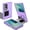 Purple, variant on GJL Case for Samsung Galaxy Z Fold8, Rigid Plastic Shockproof Protective Cover with Adjustable Kickstand, Thickened Lens Frame Guard, Raised Edge Screen Protection, Purple