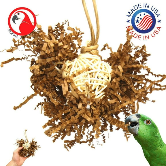 Bonka Bird Toys 3866 Natural Foraging Star Small Medium Chew Bird Toy