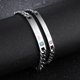 thumbnail image 3 of Pulsera de amor, joyería para parejas, pulsera de acero de titanio "His Queen"/"Her King", 3 of 5