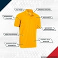 thumbnail image 4 of Premium Boys High Moisture Wicking Polo T Shirts, 4 of 5