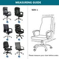 thumbnail image 7 of Stretch Printed Office Computer Chair Covers, Universal Desk Rotating Chair Slipcovers Removable Washable, Soft Fit Anti-Dust Spandex Protector Cover with Zipper, 7 of 7