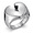 Silver, variant on Unisex Broken Heart Statement Ring, Stainless Steel Split Heart Design, Sizes 7-14, for Concerts, Parties and Everyday Wear, Birthday Gift for Men and Women