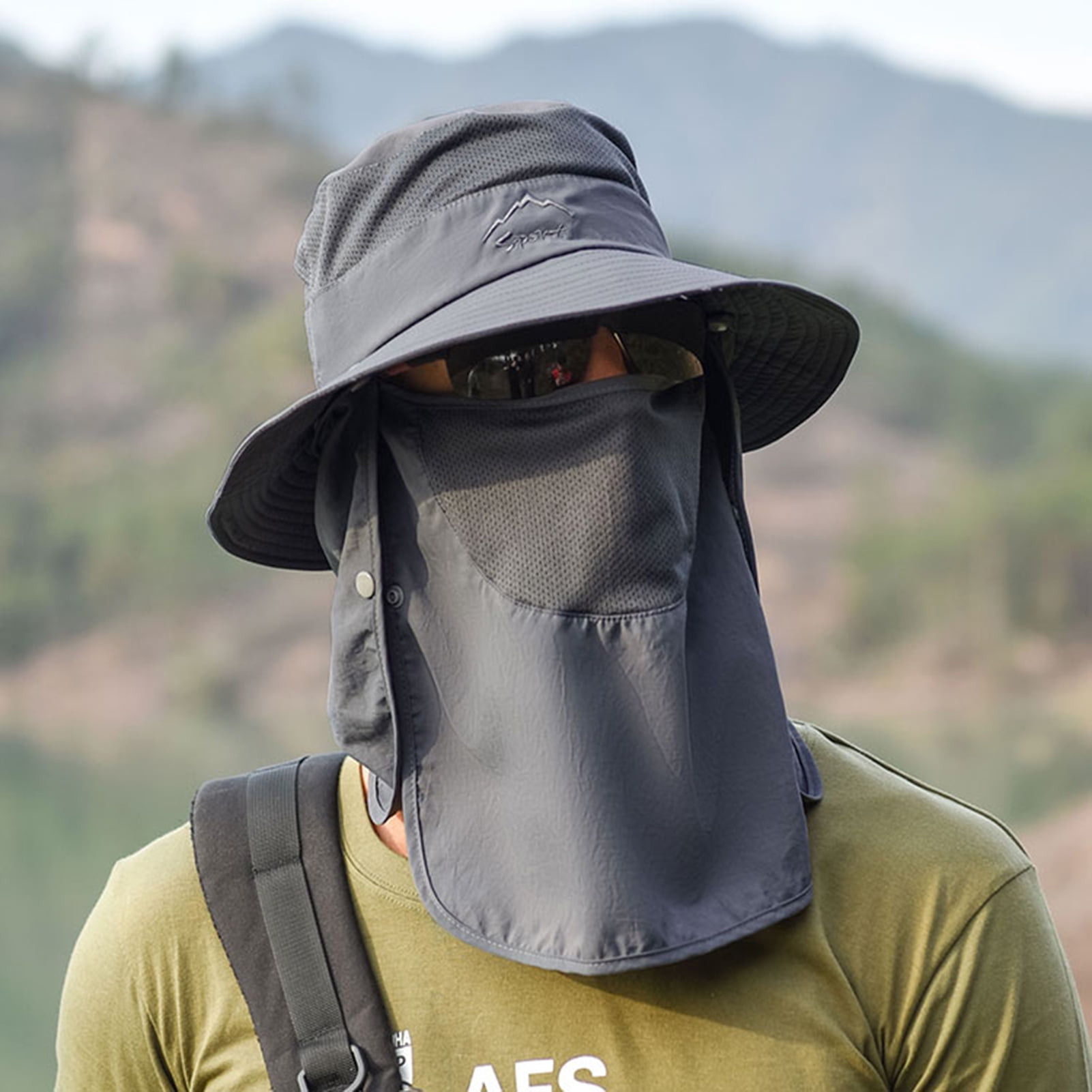 UV Protection Sun Hat/Cap Camping Hiking Fishing Baseball Wide Brim Face Neck 