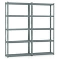 thumbnail image 1 of Costway 2 PCS 5-Tier Heavy Duty Storage Shelf Storage Utility Rack Shelf with Anti-tipping Device Grey, 1 of 10