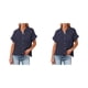 thumbnail image 2 of Blusa de manga corta Sonducket para mujer Azul oscuro METRO, 2 of 6