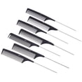 thumbnail image 4 of Professional Hair Tail Comb Salon Cut Comb Styling Stainless Steel Spiked, 4 of 8