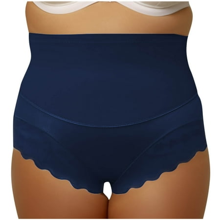 yillto Womens Plus Size Panties High Waist Full Coverage Briefs Panty Ladies Breathable Underwear