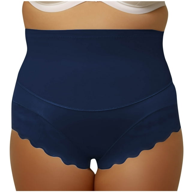 Women's Tummy Control Underwear High Waisted Stretch Briefs Full Coverage Butt Lifting Plus Size Ladies Panties