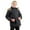 Black, variant on SonxaHe Toddler Girls Winter Coats Fur Trim Hooded Thick Puffer Coat Children Warm Comfy Windproof Outerwear Coats Black,Sized 3-4