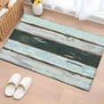 thumbnail image 4 of Vintage Wood Grain Entryway Rug 2'x3' Green White Striped Gradient Farm Small Area Rug Non-Slip Front Door Mat Washable Floor Carpet for Indoor Entrance Kitchen Bathroom, 4 of 9