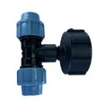 thumbnail image 1 of LOVIVER 1pc Garden IBC Tank Adapter Lawn Connector Valve Fitting Ton Barrel Fittings Tee Inner DN15, 1 of 4