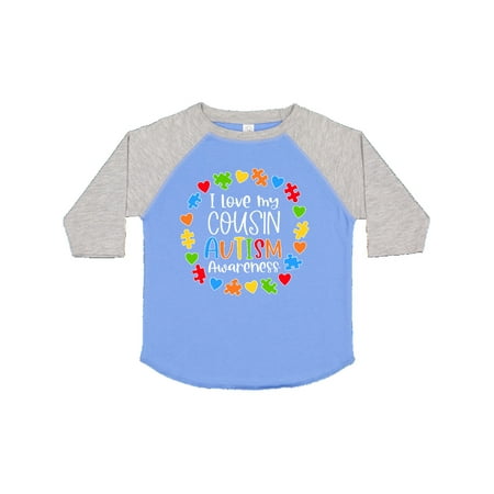 

Inktastic I Love my Cousin Autism Awareness Gift Toddler Boy or Toddler Girl T-Shirt