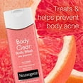 thumbnail image 3 of Neutrogena Body Clear Acne Treatment Body Wash with 2% Salicylic Acid Acne Medicine to Prevent Body Breakouts,Pink Grapefruit Shower Gel for Back,Chest & Shoulders,Vitamin C,8.5 fl. oz (Pack of 3), 3 of 3