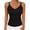 Black, variant on Black Womens Ribbed Tank Top - Slim Fit Camisole, Soft Polyester Spandex for Layering, Casual, Workout,Size M