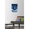 thumbnail image 2 of NBA Minnesota Timberwolves - Logo 18 Wall Poster with Push Pins, 14.725" x 22.375", 2 of 3