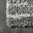 thumbnail image 4 of JONATHAN Y MALIBU SHAG 2 x 8 Runner Rug, Ankara Vintage Medallion - Ivory/Gray, MBS101A-28, 4 of 8