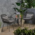 thumbnail image 2 of Kearney Chaises en Osier Tressé d'Extérieur avec Coussins (Ensemble de 2), 2 of 8