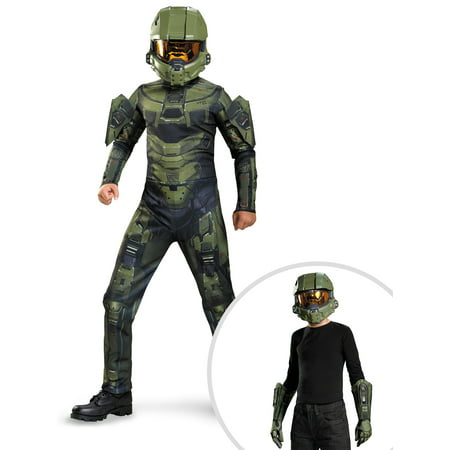 Boys Halo Master Chief Classic Costume and Halo Master Chief Kit for