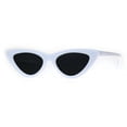 thumbnail image 3 of Womens Gothic Retro Cat Eye Plastic 20s Sunglasses White, 3 of 5