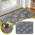 thumbnail image 2 of Hearth & Gear Cat Pet Feeding Mat Absorbent Diatomaceous Earth Carpet For Home With Stylish Cat Head Design Copper Throw Soft Shag Area Rug 8by10 Area Rugs Fall Blankets And Throws Bedroom Fuzzy Rugs, 2 of 6