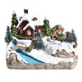thumbnail image 2 of Adorno de Navidad Perfecl Casa de Pueblo de Nieve LED, 2 of 7