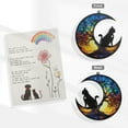 thumbnail image 4 of Regalos de memorial para gatos Unique Bargains Diseño de árbol de la vida Atrapa-luz de ángel de gato con tarjeta de simpatía Regalo de simpatía por la pérdida de gatos Colorido, 4 of 7