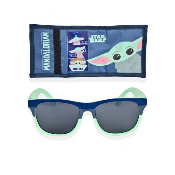 The Mandalorian Boy's Sunglasses and Tri-Fold Wallet Set