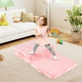 thumbnail image 2 of Gymax Foldable Floor Mattress for Kids Glow in the Dark Toddler Nap Mat Tri-Folding Pink, 2 of 10