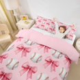 thumbnail image 2 of spefrowx Kawaii Baseball Print Bedding for Girls, Pink Princess Bowknot Duvet Cover Full, Pink Reversible, 3pcs, 1 Duvet Cover and 2 Pillowcases, 2 of 6