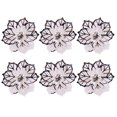 thumbnail image 2 of Zeus 6Pcs Napkin Ring Decorative Holder Buckle Craft Metal Plating Simply Style Holder for Restaurant, 2 of 7