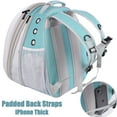 thumbnail image 3 of Halinfer Front Expandable Cat Backpack, Fit up to 20 lbs, Space Capsule Clear Bubble Window Pet Carrier Backpack for Large Fat Cat and puppy., 3 of 6
