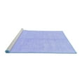 thumbnail image 2 of Ahgly Company Machine Washable Indoor Square Solid Blue Modern Area Rugs, 8' Square, 2 of 4