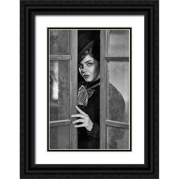 Tsarfin, Alex 13x18 Black Ornate Wood Framed with Double Matting Museum Art Print Titled - Out Of Time